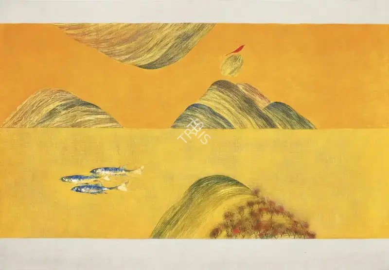Swaminathan, J. (Artist). Bird, Tree, Mountain Series, 1980s | Painting, Pu.Mum/17.10.24, 2024 · Pundole