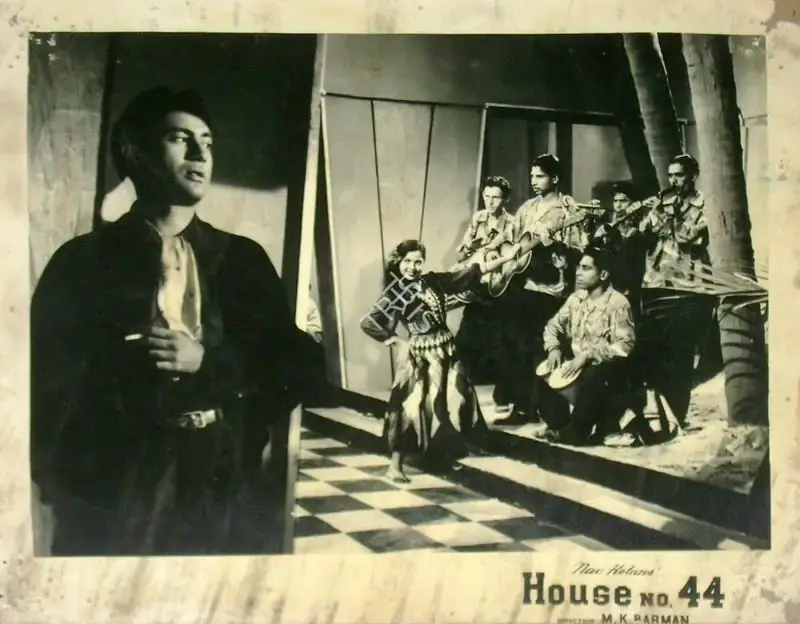 V. Ratra (Cinematographer), House No 44, 1955, Lobby Card