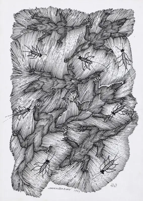 Jangarh Singh Shyam (Artist), Untitled (Gond Art), 1994, Painting