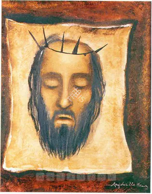 Anjolie Ela Menon (Artist), Christ, Painting