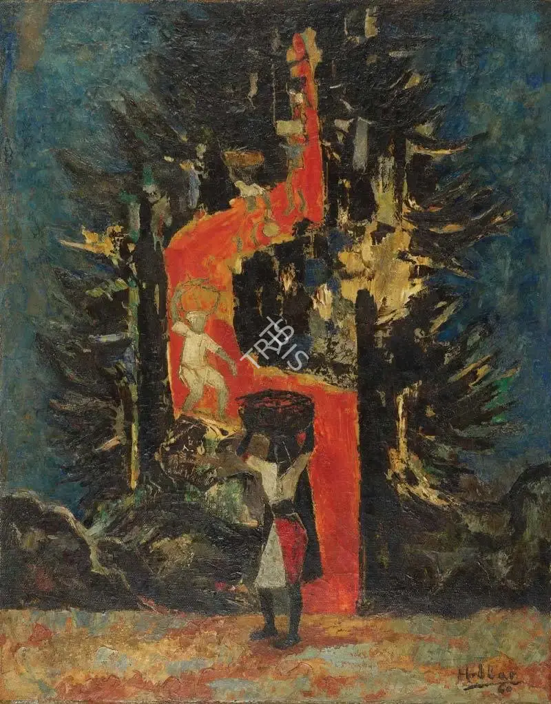 K.K. Hebbar (Artist), Untitled, 1960, Painting