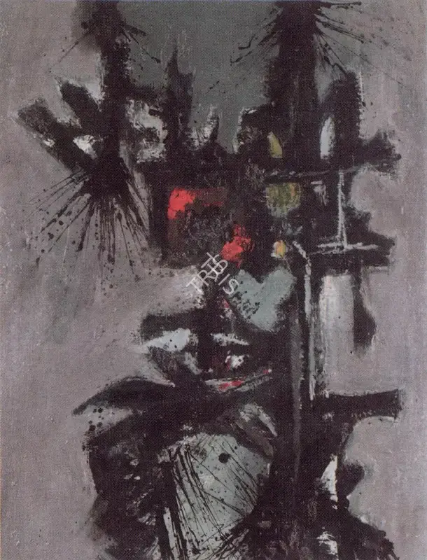 Ahmed Parvez (Artist), The Final Flourish of an Image, 1959, Painting