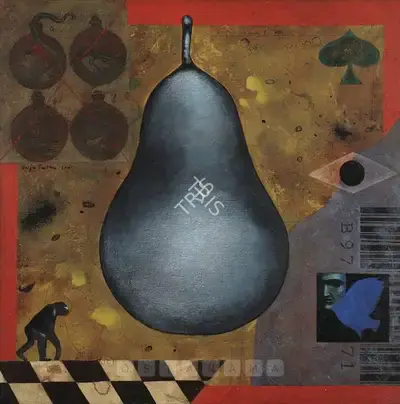 Baiju Parthan (Artist), Engineered Fruit, 2001, Painting