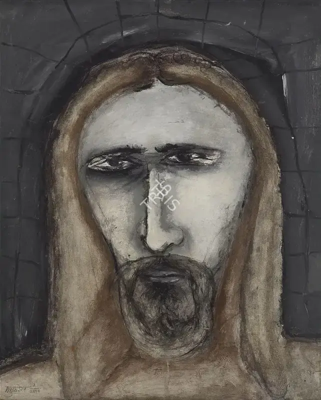 Manu Parekh (Artist), Head, 2000, Painting