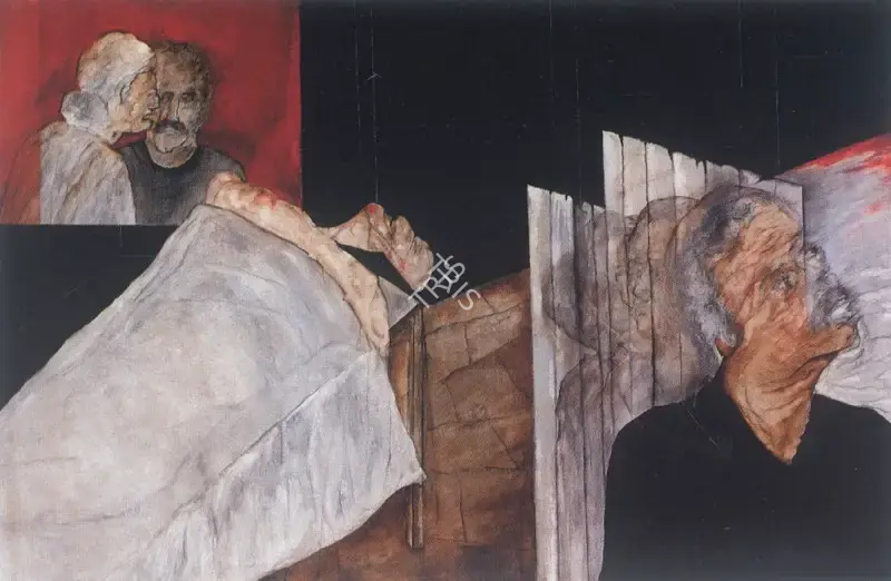 Navjot (Artist), Hospital Series - 7, 1987, Painting