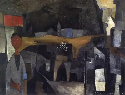 Ramkumar (Artist), The City, 1958, Painting