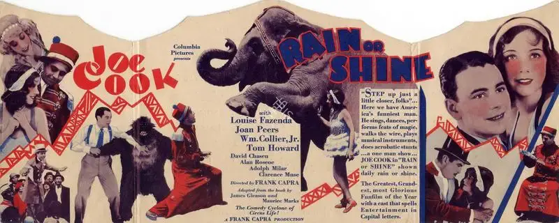 Frank Capra (Director), Rain or Shine, 1930, Handbill