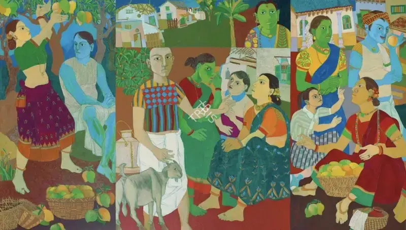 Goud, K. Laxma (Artist). Untitled, 2023 | Painting, AG.Mum/16.12.24, 2024 · Asta Guru