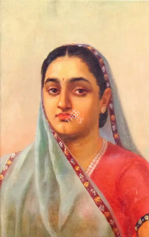 Raja Ravi Varma (Artist), A Young Woman, Painting