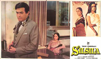 Kay Gee (Cinematographer), Silsila, 1981, Lobby Card