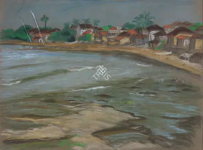 Chittaprosad (Artist), Bandra, 1951, Drawing