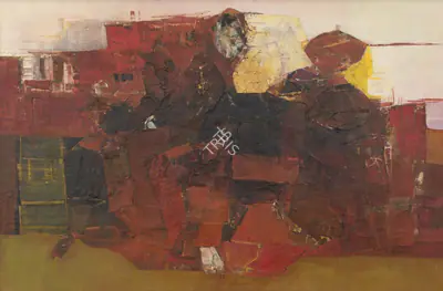 Dave, Shanti (Artist). The Group, 1962 | Painting, Sa.Mum/01.04.26, 2026 · Saffronart