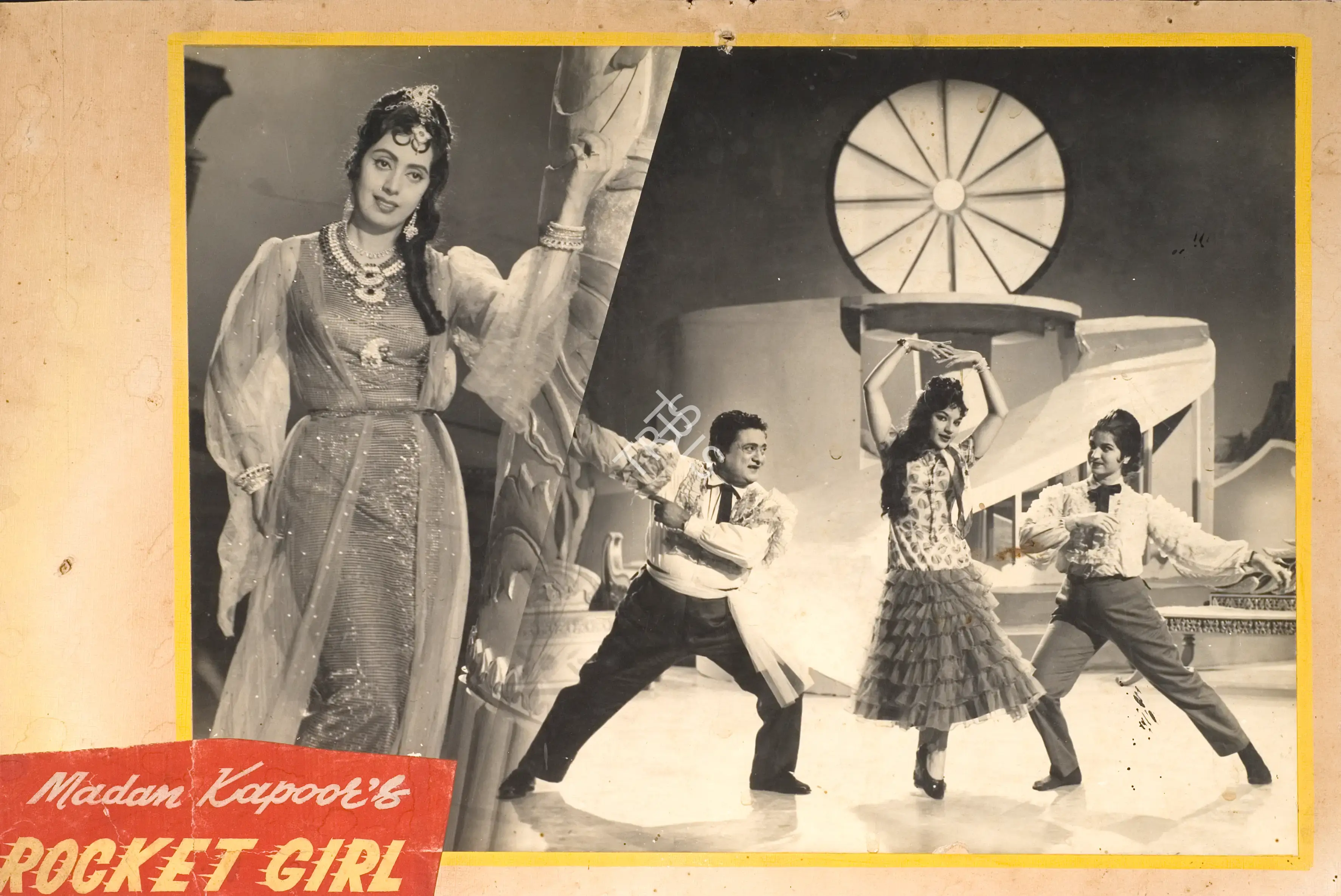 Madan Kapoor (Producer), Rocket Girl, 1962, Photographic Still Mounted on Lobby Card