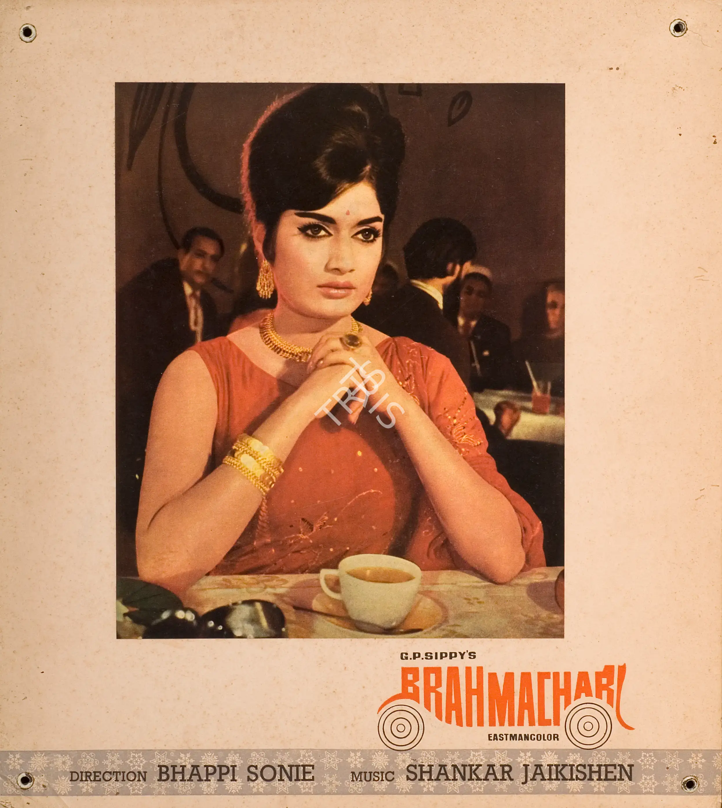 Taru Dutt (Cinematographer), Brahmachari, 1968, Photographic Still Mounted on Lobby Card