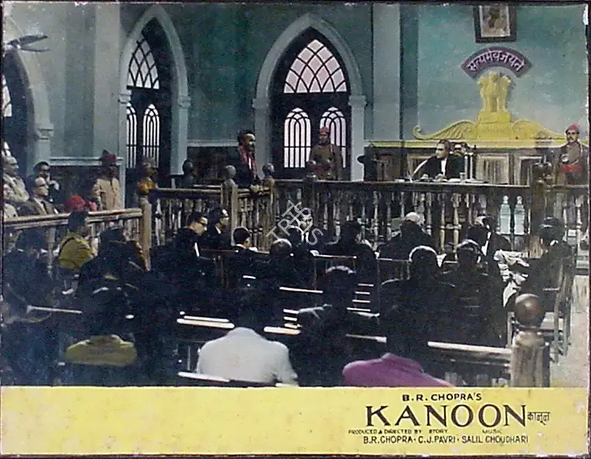 M.N. Malhotra (Cinematographer), Kanoon, 1960, Lobby Card