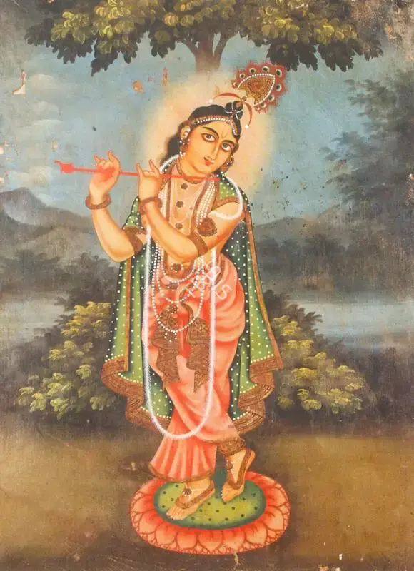 Bengal School (Artist), Radhakrishna, 1920, Painting