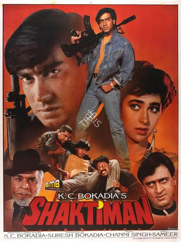Suresh Bokadia (Producer), Shaktiman, 1993, Full Sheet Poster