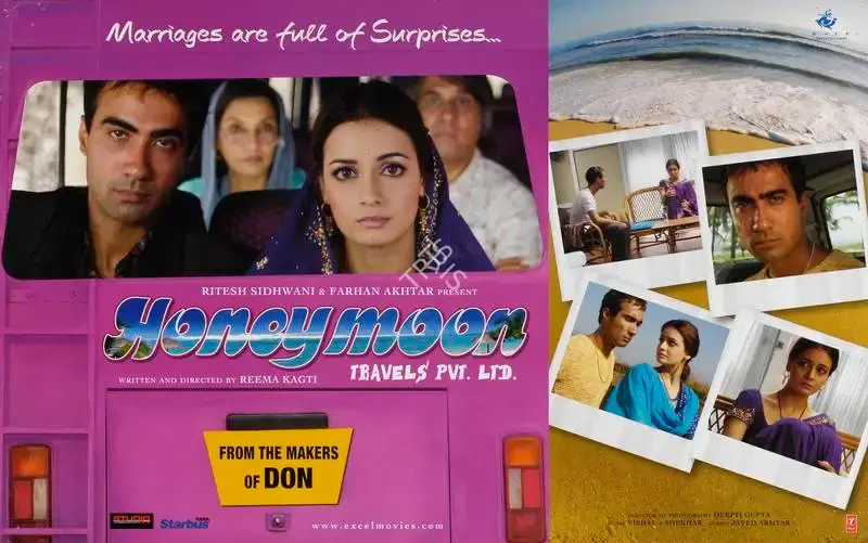 Farhan Akhtar (Producer), Honeymoon Travels Pvt Ltd, 2007, Lobby Card