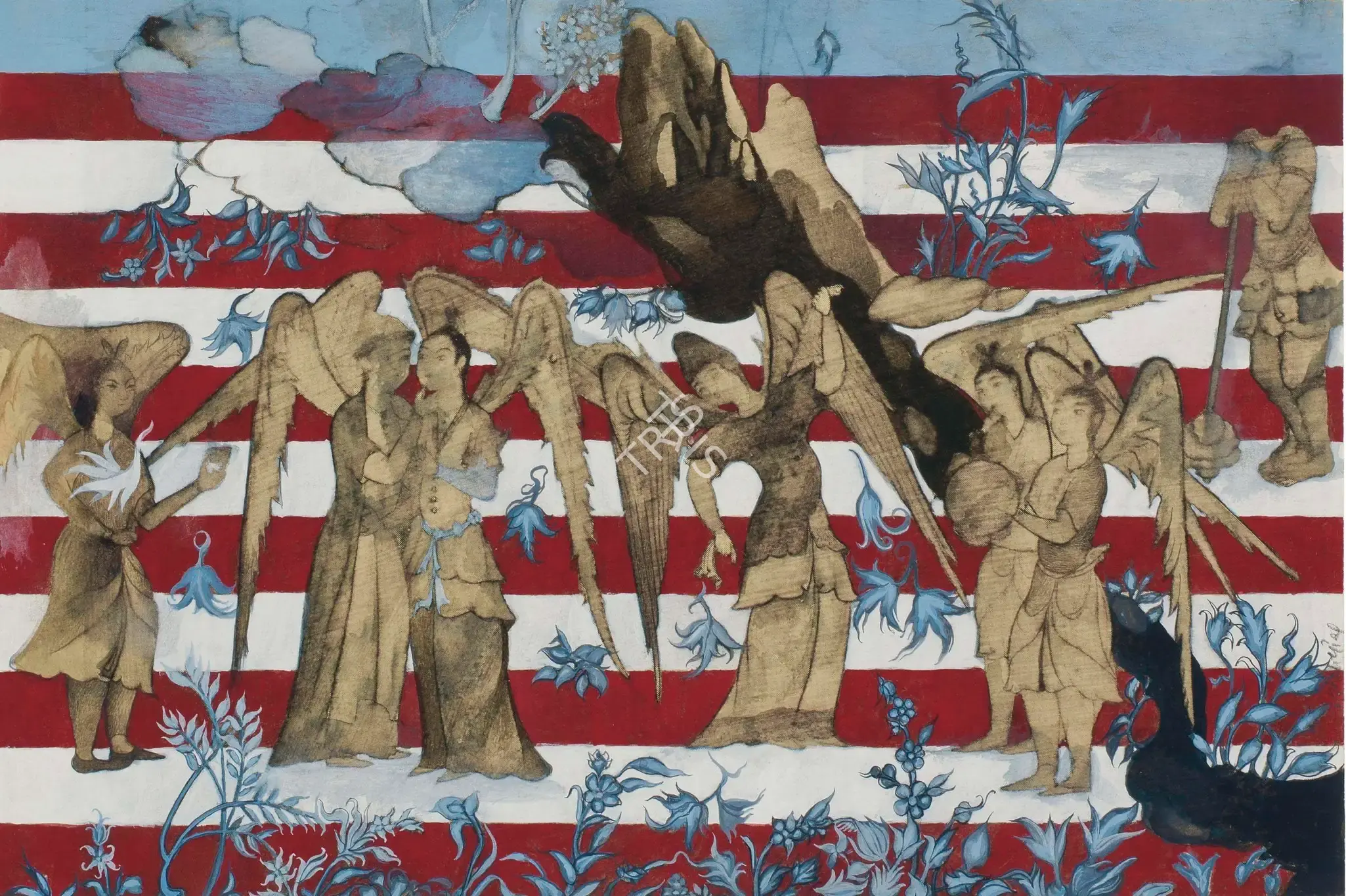 Shahzia Sikander (Artist), Utopia 2, 2003, Painting