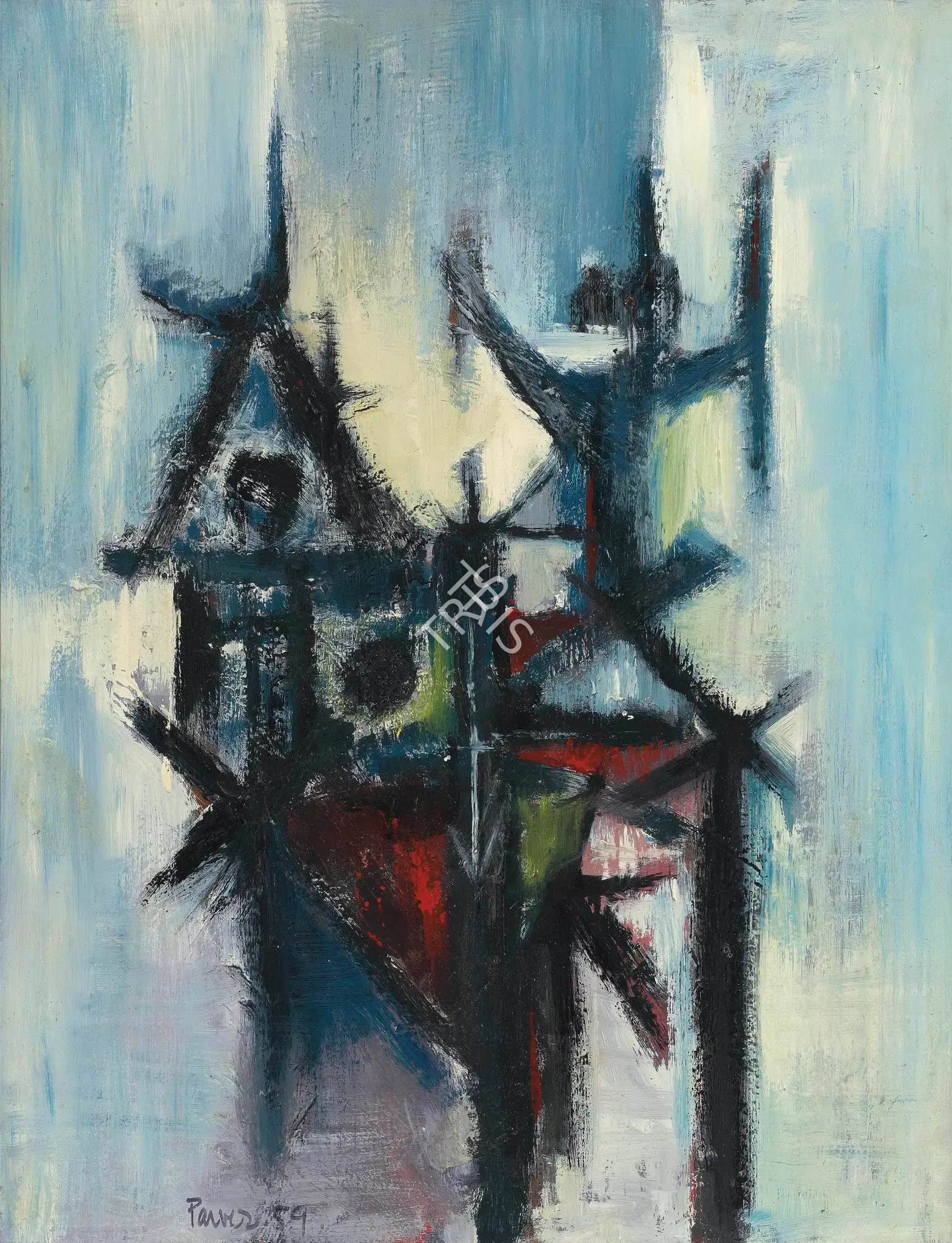 Ahmed Parvez (Artist), Untitled, 1959, Painting