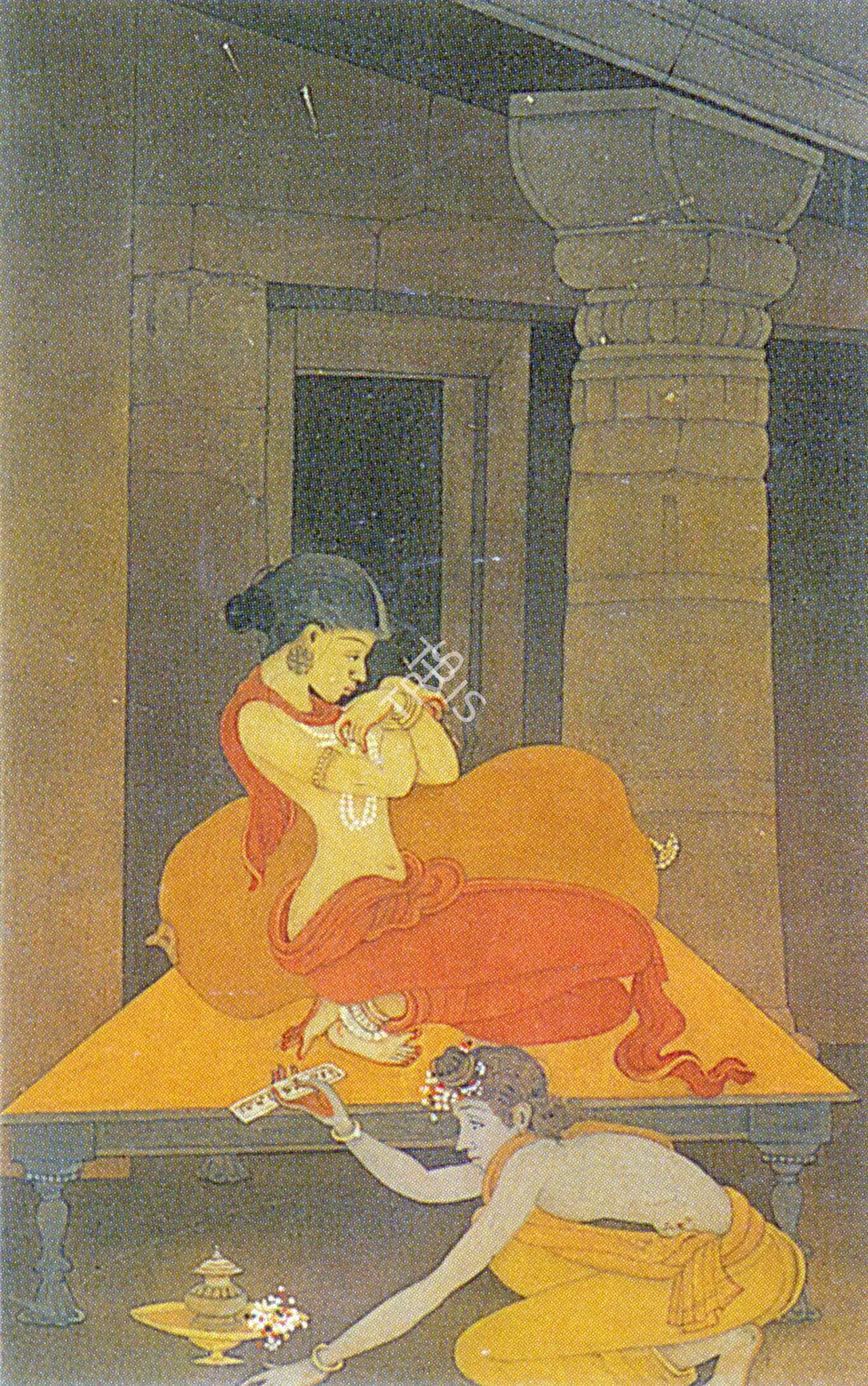 Majumdar, Kshitindranath (Artist). Narad Muni, n.d. | Painting, So.Lon/17.06.99, 1999 · Sotheby's