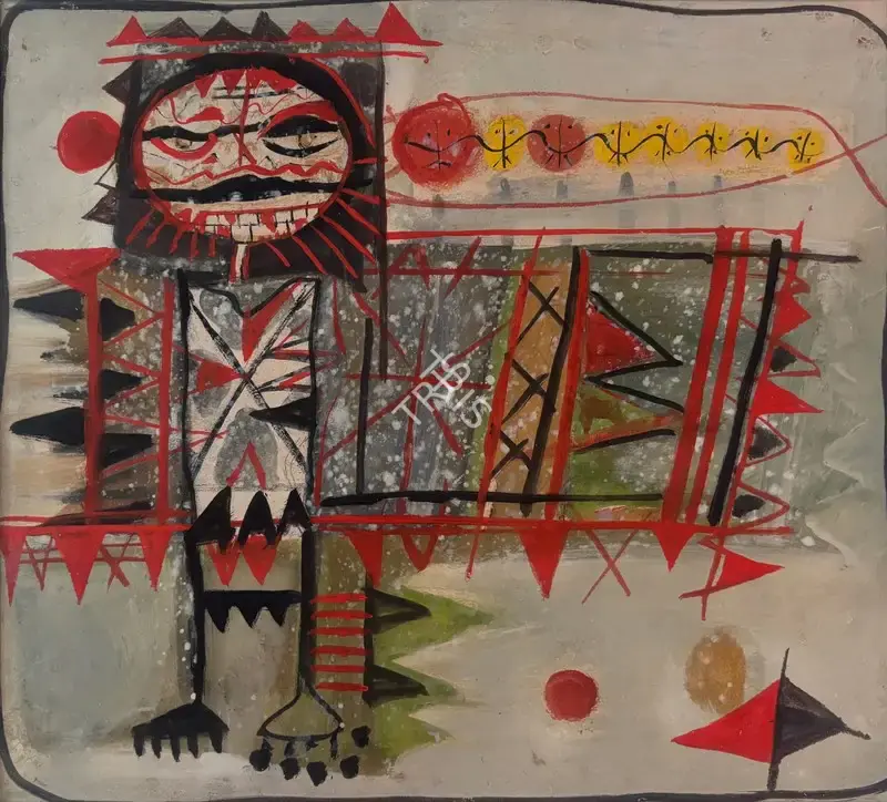 Sen, Sunil Madhav (Artist). Untitled (Lankeswar), n.d. | Painting, Pr.Mum/15.07.25, 2025 · Prinseps