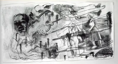 Nalini Malani (Artist), Remembering Pina Bausch, 1994, Painting