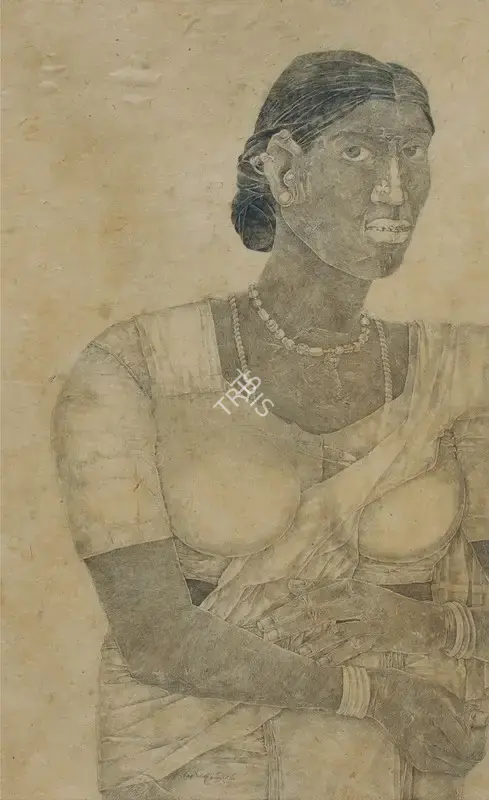 K. Laxma Goud (Artist), Untitled, 1984, Drawing