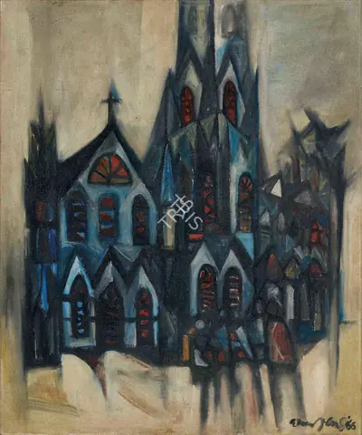 Akkitham Narayanan (Artist), Untitled, 1966, Painting