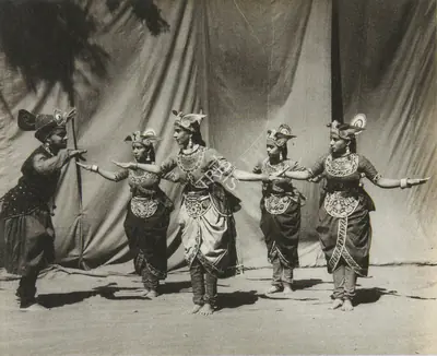 Unknown (Photographer), Panchatantra, a ballet by Little Ballet Troupe, 1952, Contemporary Photograph