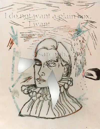 Anju Dodiya (Artist), Ferric Gaze, 2007, Graphic Art