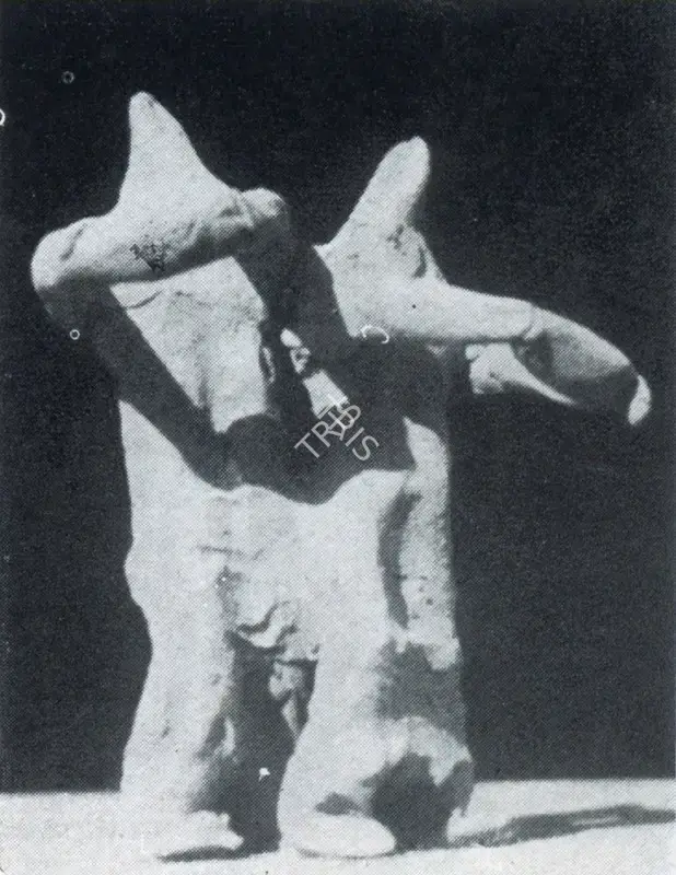 Dhanraj Bhagat (Artist), The Drummers, 1960, Sculpture