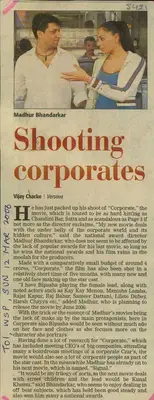 Vijay Chacko (Reporter), Shooting Corporates, 2006, Newspaper Clipping