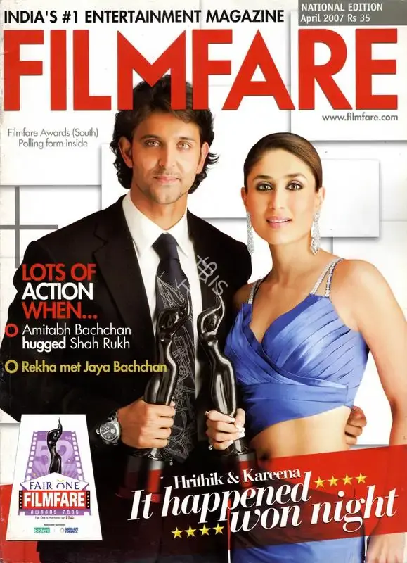 Jitesh Pillaai (Editor), Filmfare, 2007, Magazine
