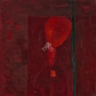Ramkumar (Artist), Untitled (Head), 1959, Painting