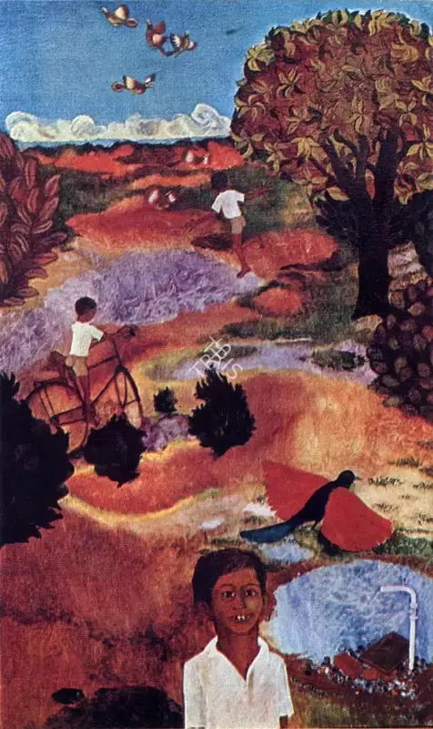 Nilima Sheikh (Artist), Ajay, 1976, Painting