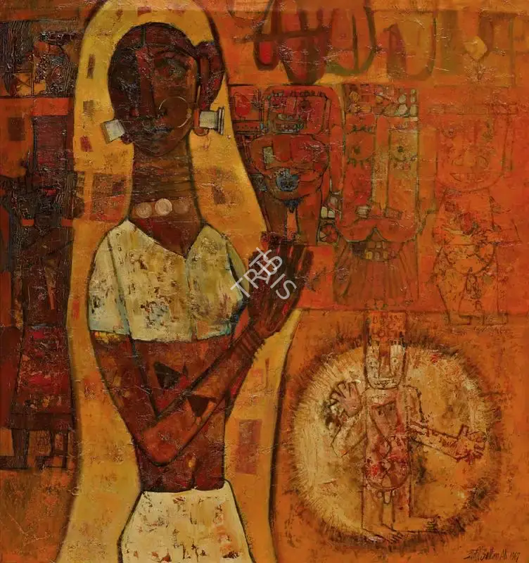 Ali, J. Sultan (Artist). Puja, 1967 | Painting, So.NeY/16.03.20, 2020 · Sotheby's