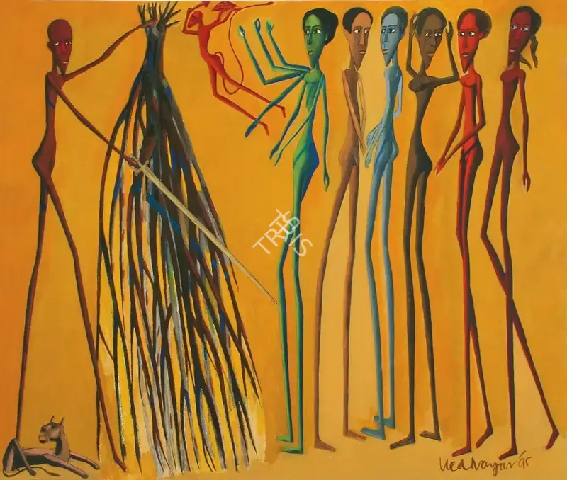 Ved Nayar (Artist), Untitled, 1995, Painting