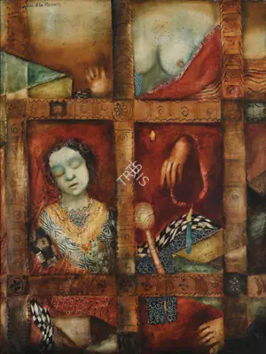 Anjolie Ela Menon (Artist), Untitled, Painting