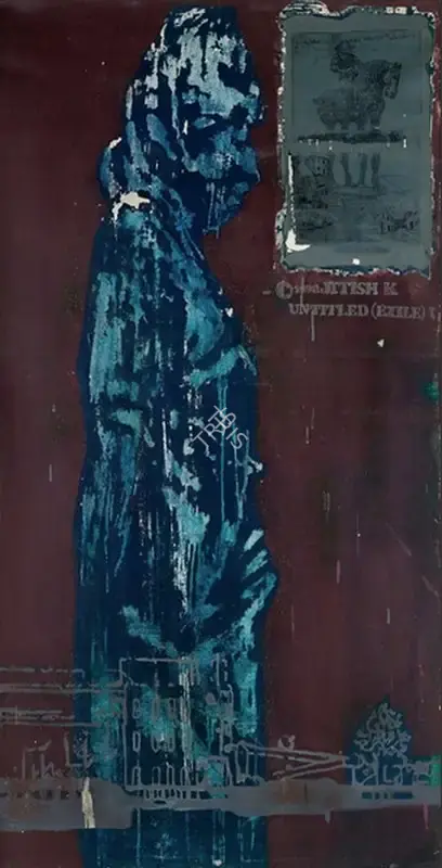 Jitish Kallat (Artist), Untitled (Exile), 1998, Painting