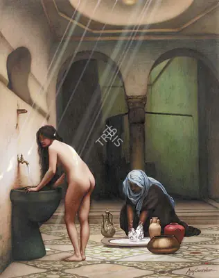 Ajay Swarnkar (Artist), Moorish Bath, Painting