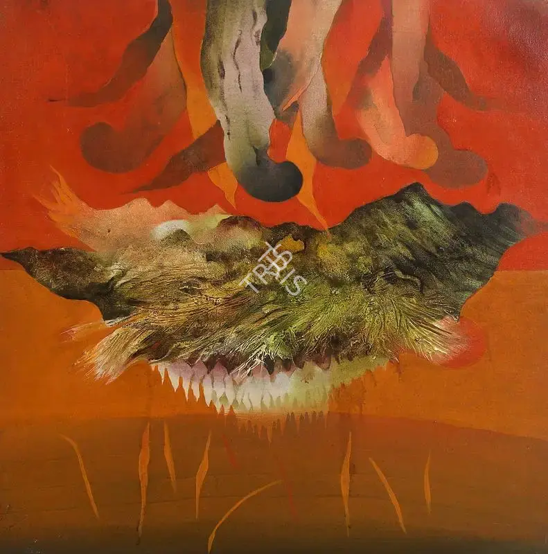 Bimal Dasgupta (Artist), Fantasy, 1984, Painting
