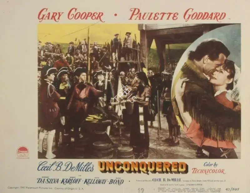 Cecil B. DeMille (Director), Unconquered, 1947, Lobby card