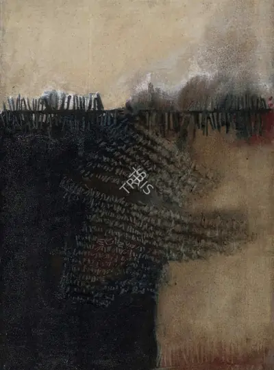 Nalini Malani (Artist), The Barriers, 1966, Painting