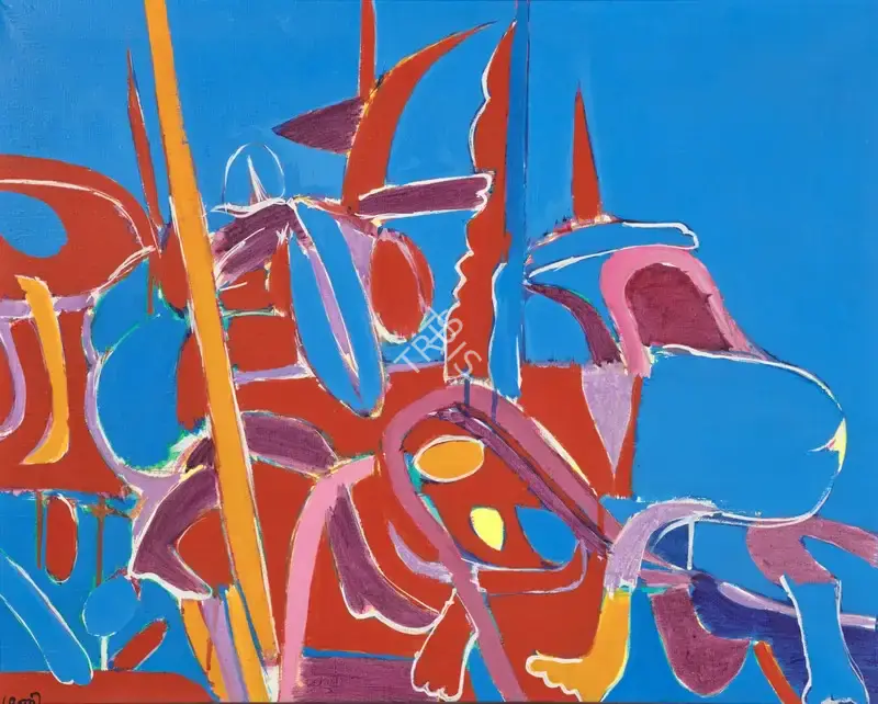 Subramanyan, K.G. (Artist). Untitled, circa mid 1960s | Painting, Ch.NeY/19.03.25, 2025 · Christie's