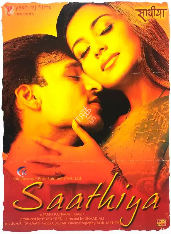 Bobby Bedi (Producer), Saathiya, 2002, Full Sheet Poster