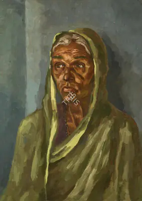 Sudhir Patwardhan (Artist), Untitled (Sakhubai), 1972, Painting