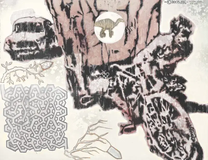 Jitish Kallat (Artist), Inherited Allergy/ White Sweat, 2003, Painting