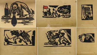 Qamarul Hassan (Artist), Various (Set Of 6), Graphic Art