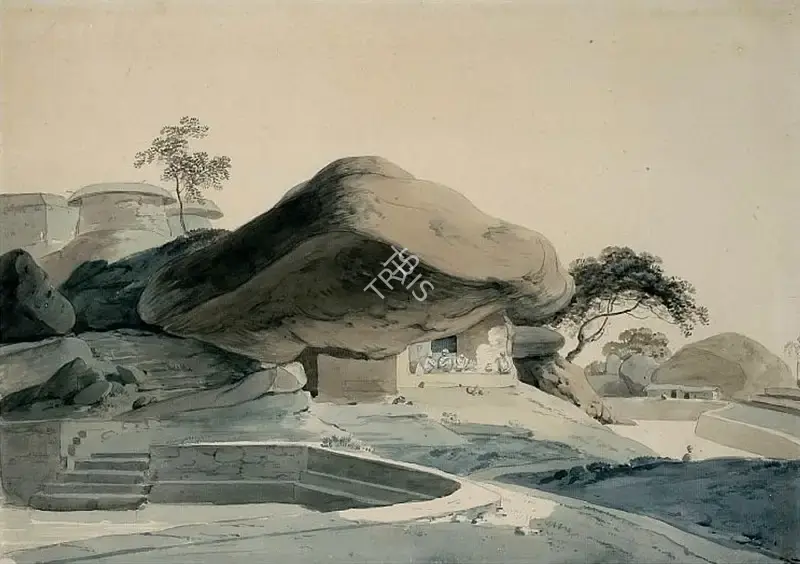 Thomas Daniell (Artist), Krishnagiri Fort, Tamil Nadu, South India, Drawing